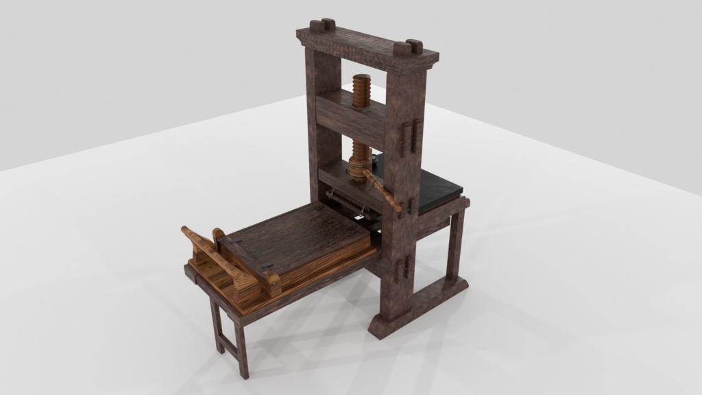 初期の活版印刷機・活版