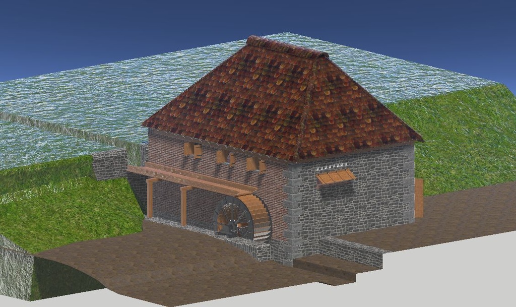 イギリスの水車小屋(Lurgashall watermill)