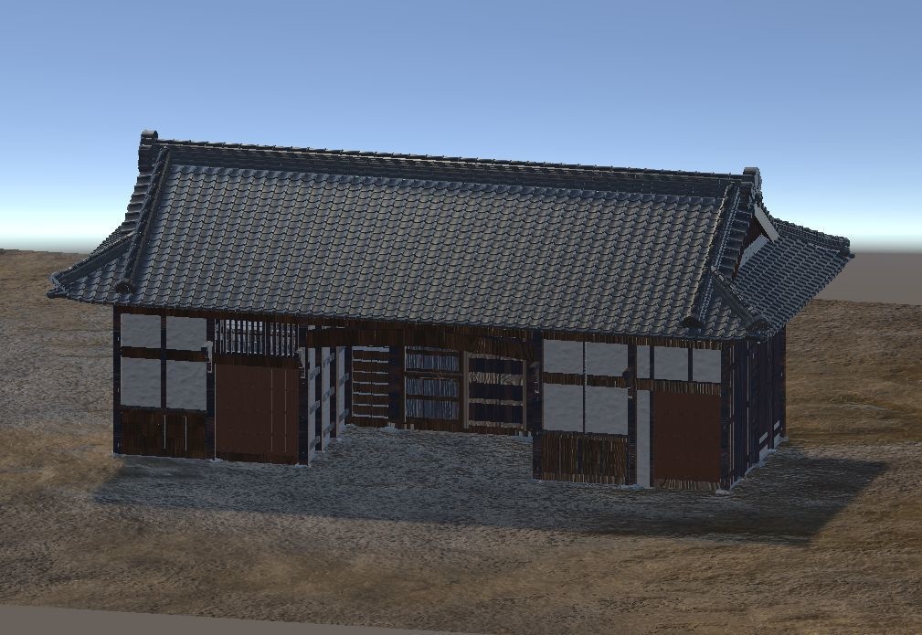 長屋門(静岡・大鐘家住宅・重要文化財)