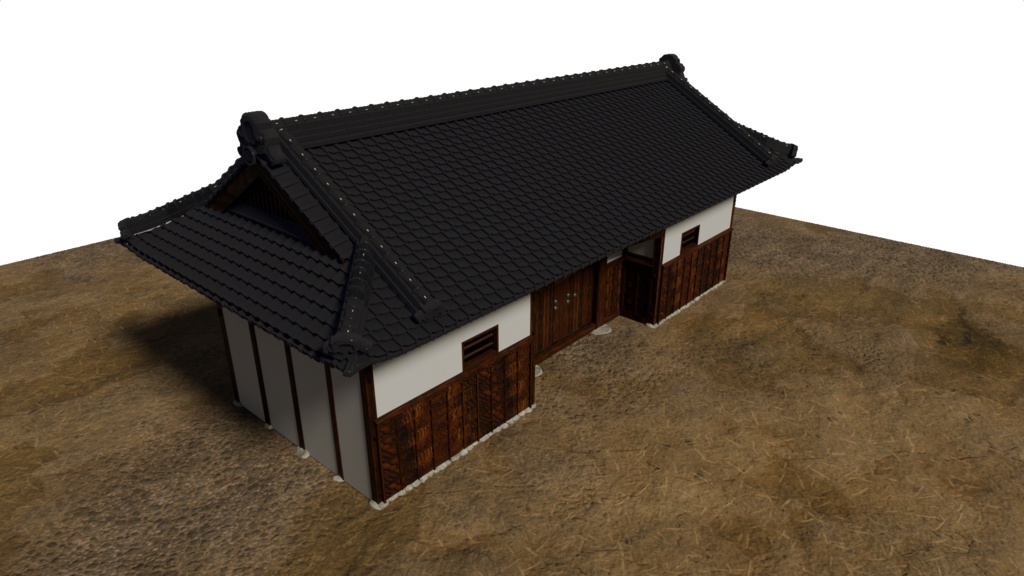 長屋門(静岡・大鐘家住宅・重要文化財)