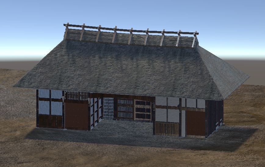 長屋門(静岡・大鐘家住宅・重要文化財)