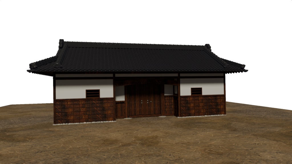 長屋門(静岡・大鐘家住宅・重要文化財)