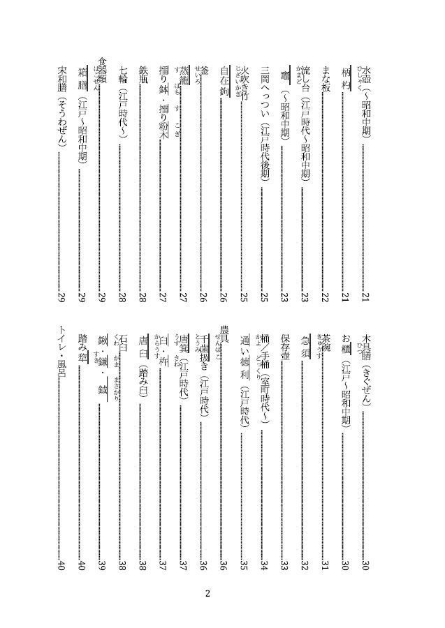 日本の古道具(作成3D モデル の歴史考証解説)