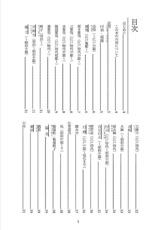 日本の古道具(作成3D モデル の歴史考証解説)