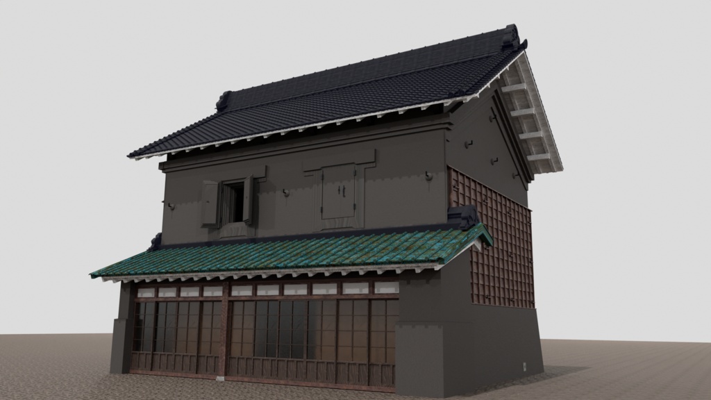 旧島田家住宅(店蔵:府中市郷土の森)