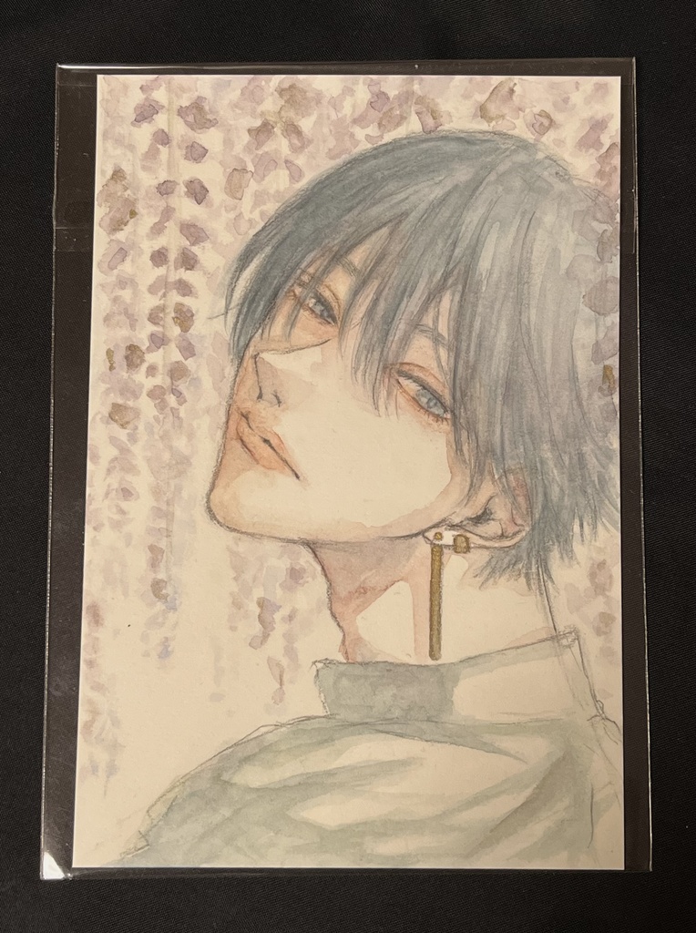 【原画】水彩イラスト 藤