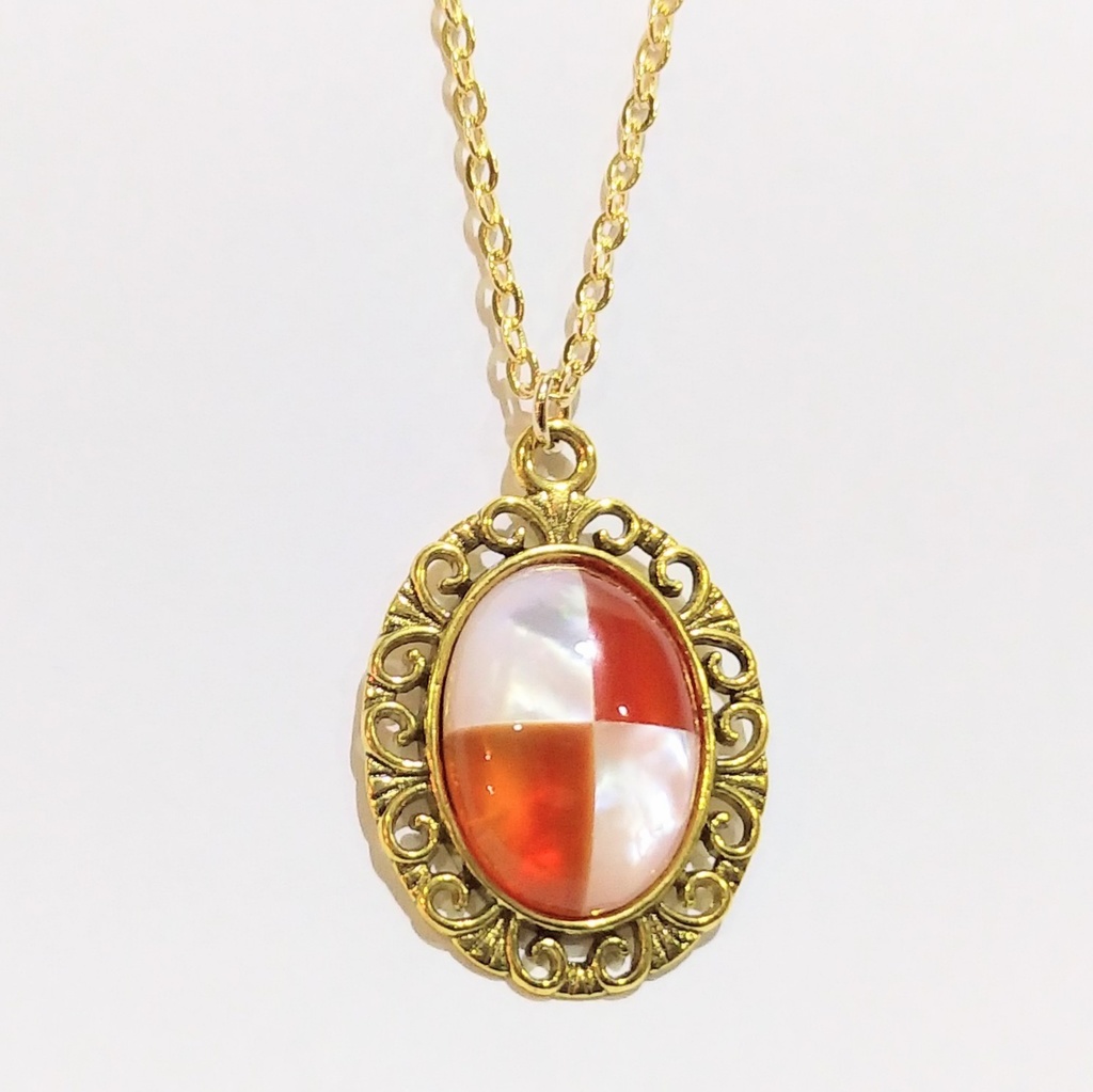 小鈴シェル瑪瑙ペンダント