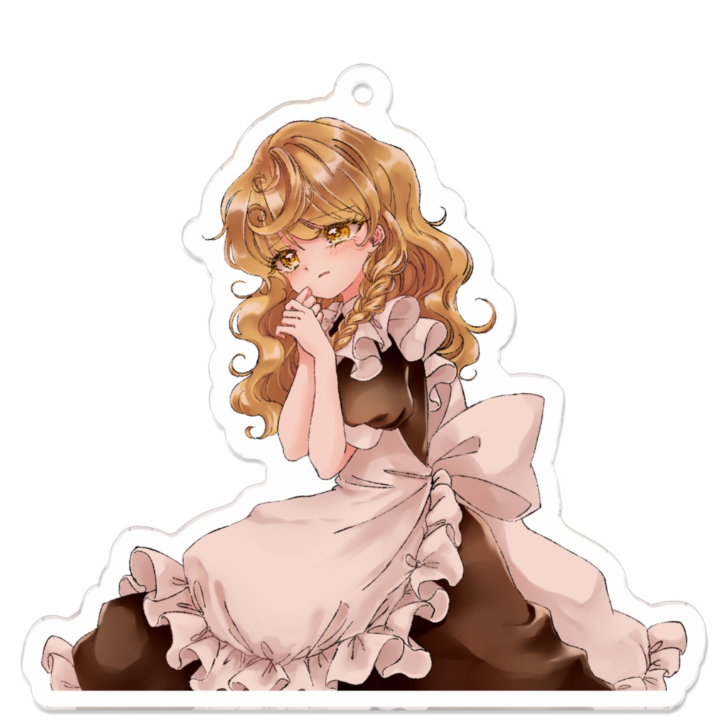 Marisa on White Day Key Chain