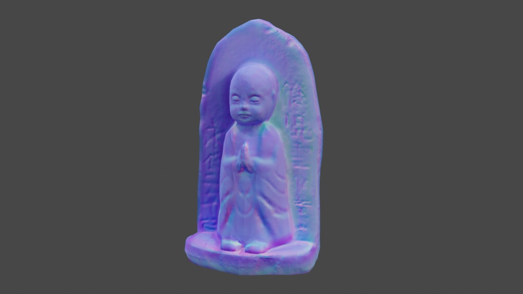 【無料、商用可】お地蔵様 3Dモデル
