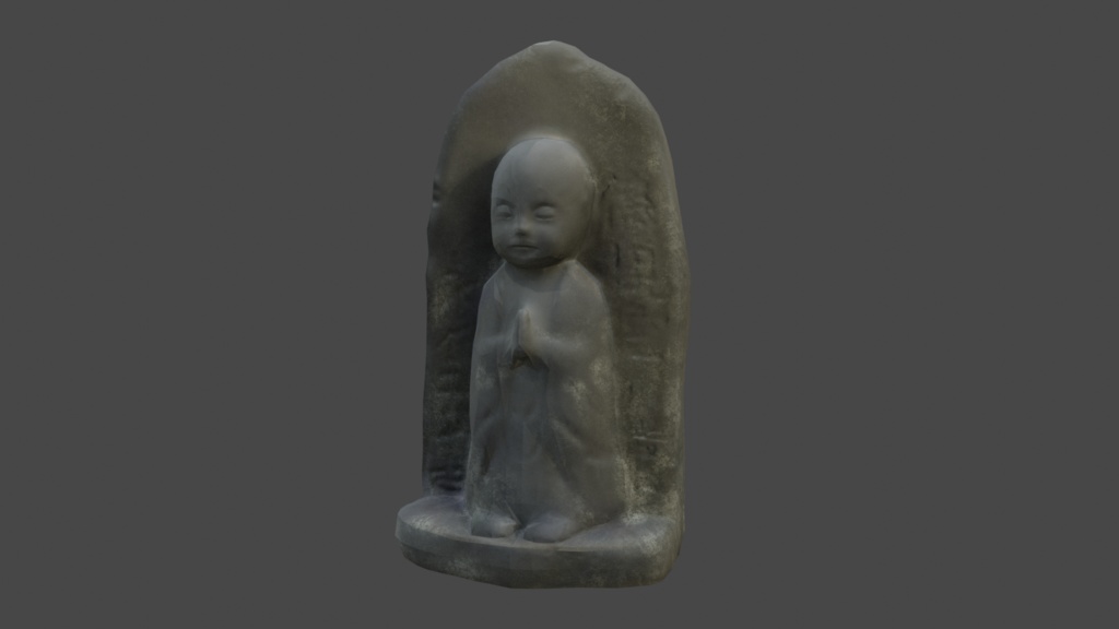 【無料、商用可】お地蔵様 3Dモデル