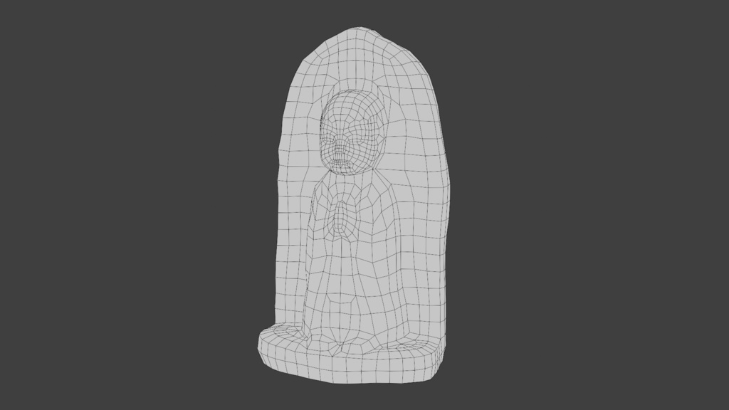 【無料、商用可】お地蔵様 3Dモデル