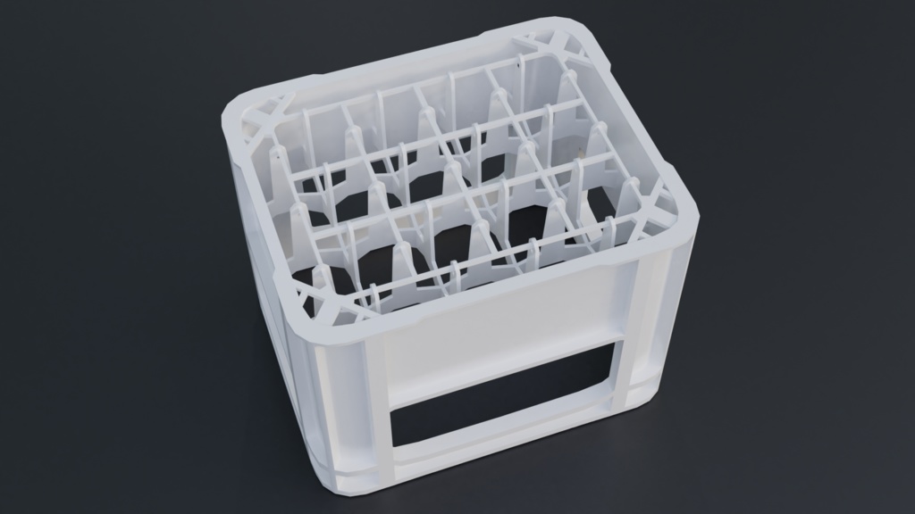 【無料】ビールケース 三色セット 3Dモデル