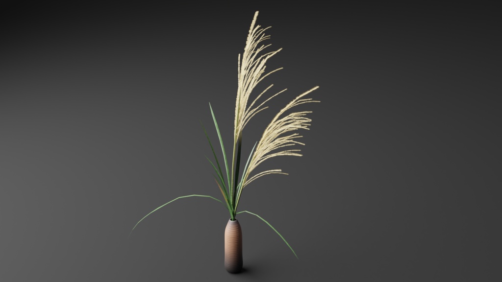 ススキ 3Dモデル