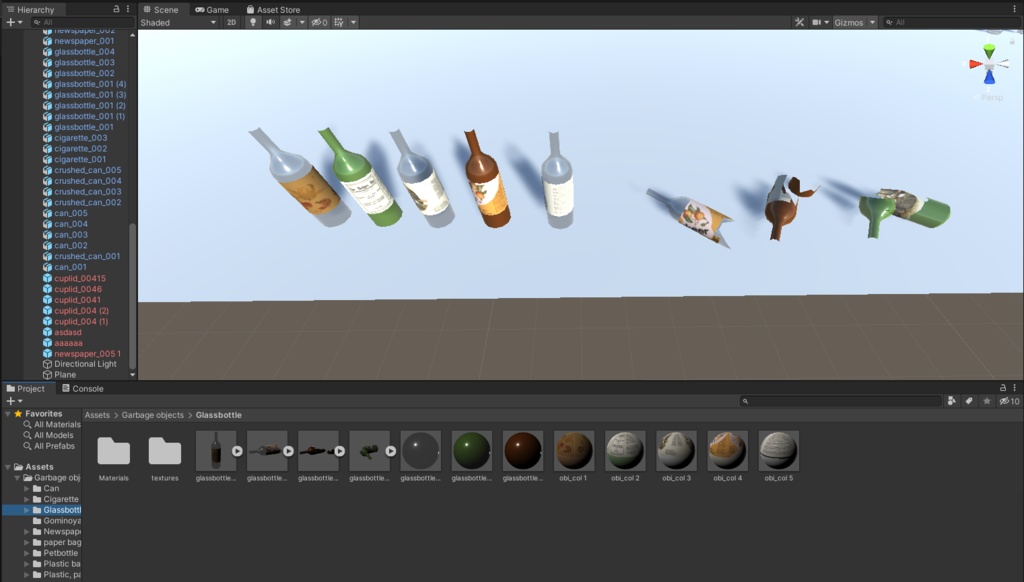 街中のゴミ 3Dモデル 53種類 マテリアル 25種類 全部入りパック