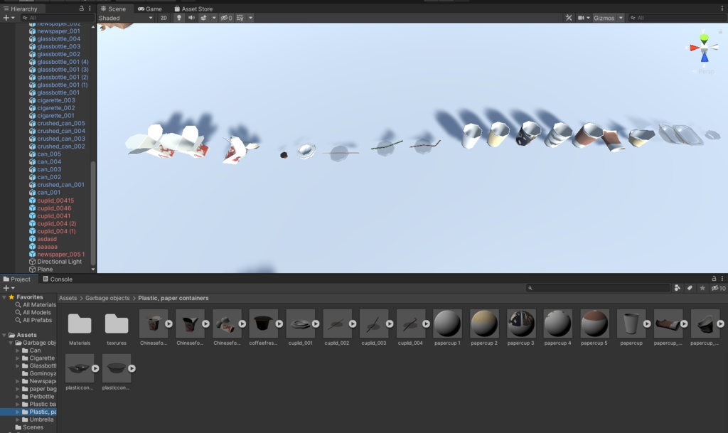 街中のゴミ 3Dモデル 53種類 マテリアル 25種類 全部入りパック