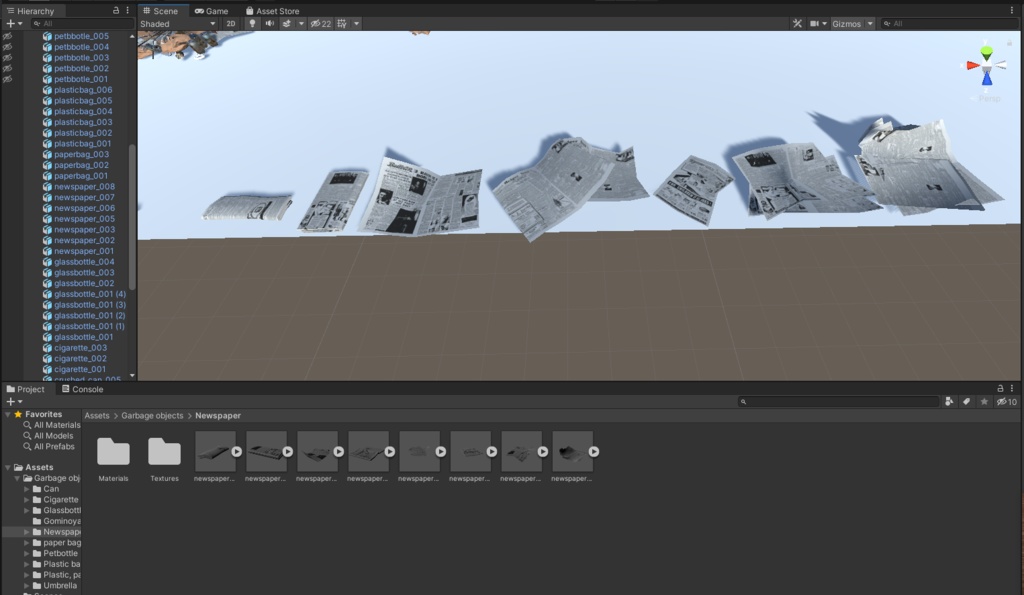 街中のゴミ 3Dモデル 53種類 マテリアル 25種類 全部入りパック