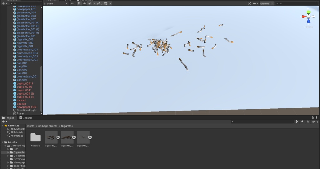 街中のゴミ 3Dモデル 53種類 マテリアル 25種類 全部入りパック