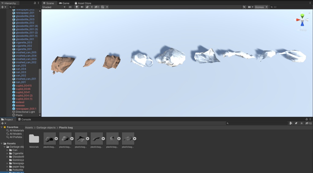 街中のゴミ 3Dモデル 53種類 マテリアル 25種類 全部入りパック