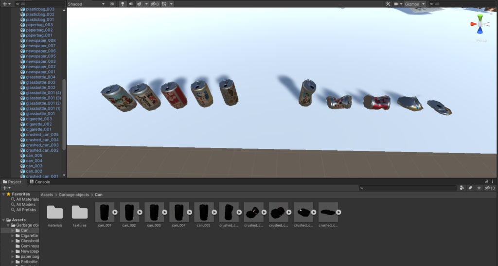 街中のゴミ 3Dモデル 53種類 マテリアル 25種類 全部入りパック