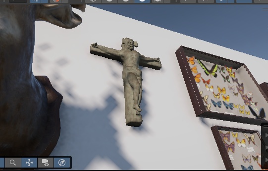 十字架に掛けられたイエスキリスト 3Dモデル バリエーションあり