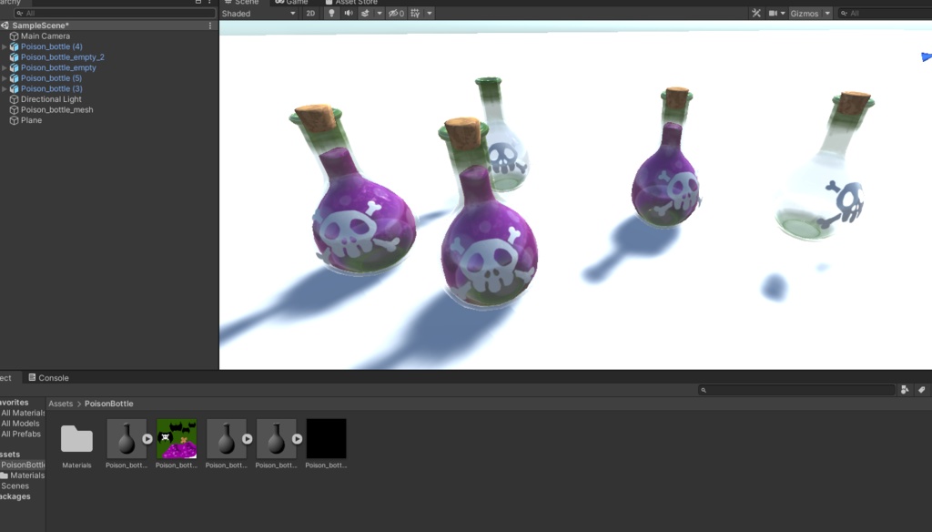 毒の瓶 3Dモデル