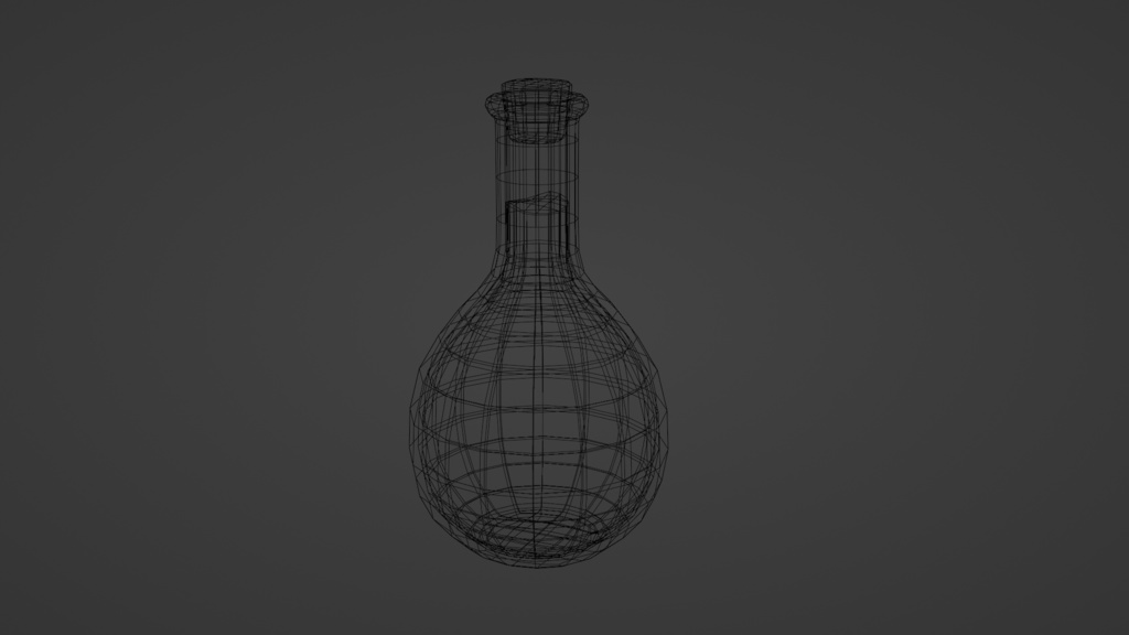 毒の瓶 3Dモデル