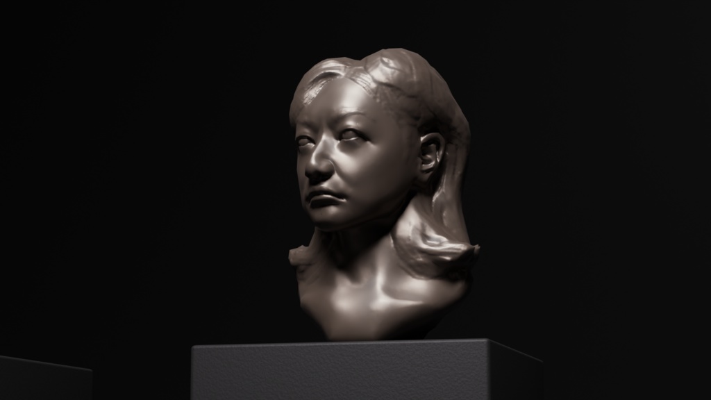胸像 3Dモデル 3種 / 5種 美術館 彫刻