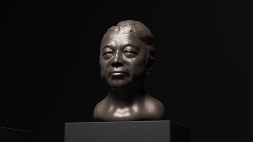 胸像 3Dモデル 3種 / 5種 美術館 彫刻