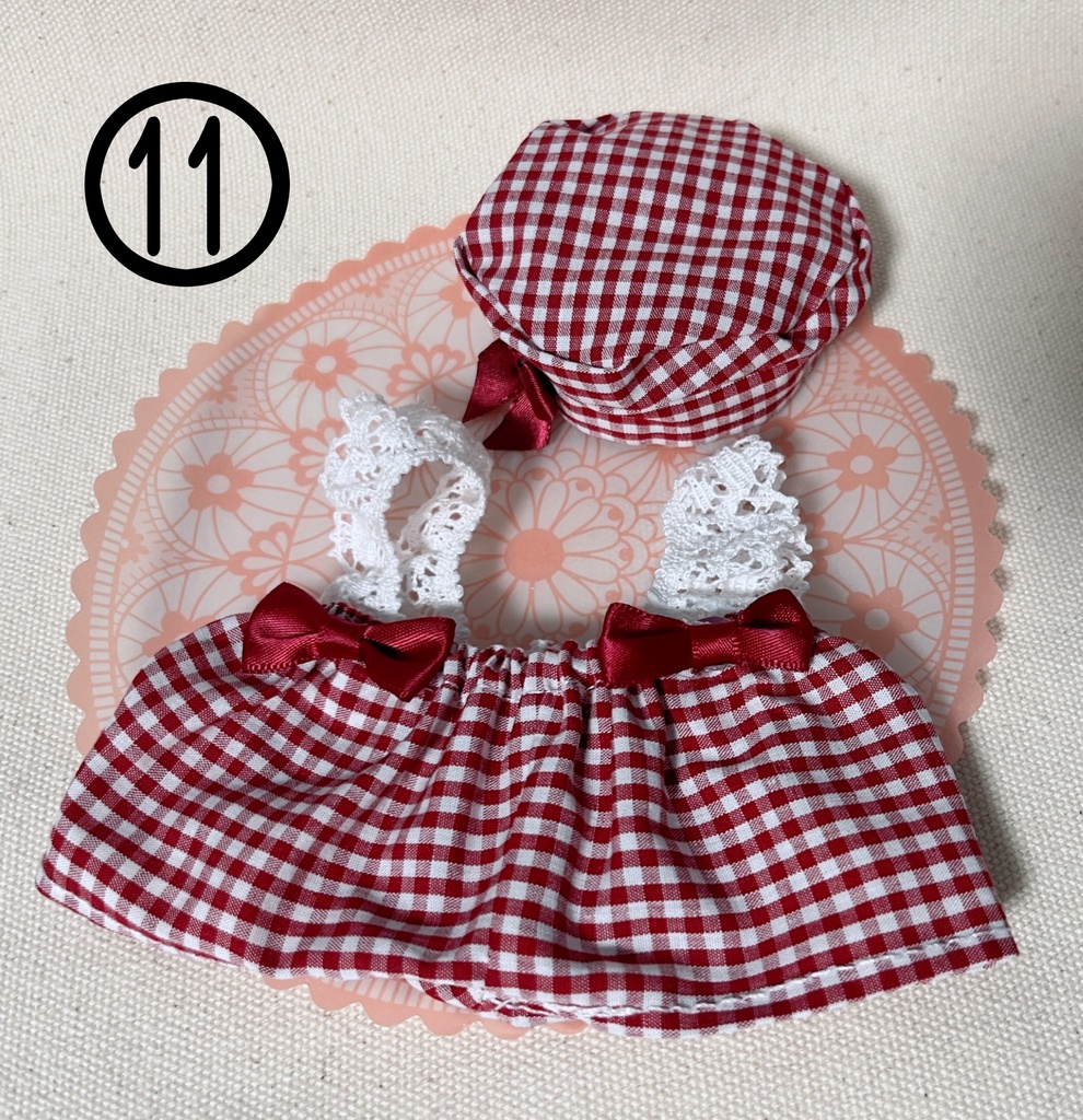 サロペット&ベレー帽のセットアップ(全17種)