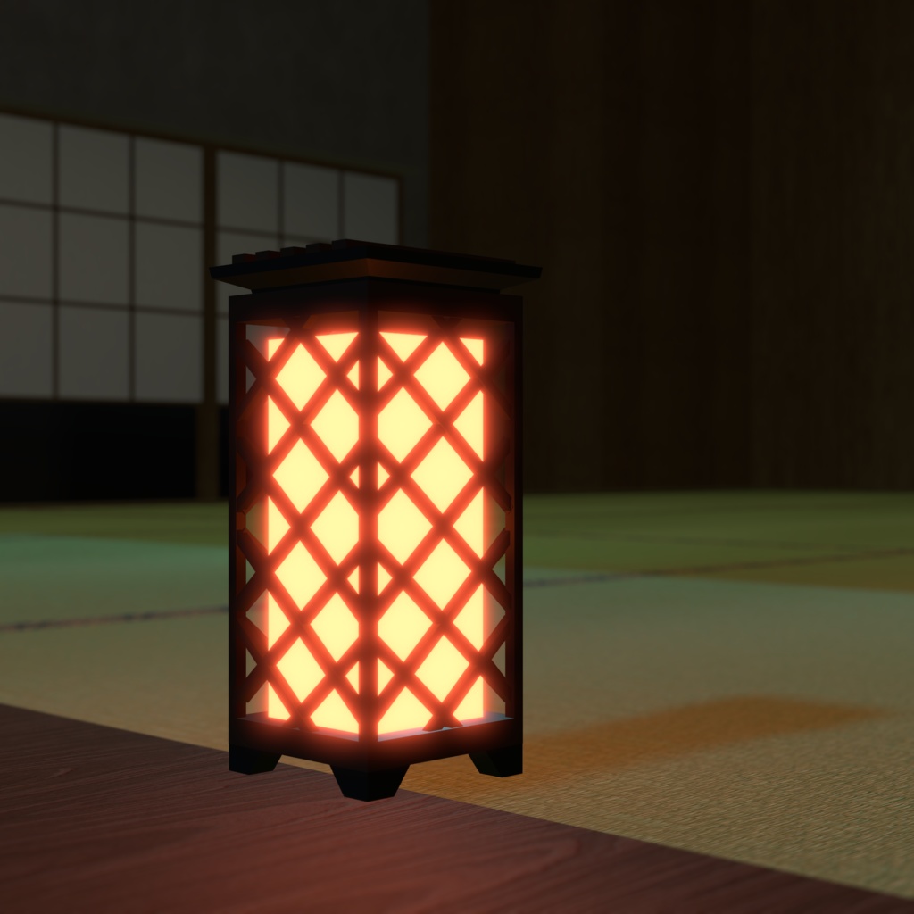 【3Dモデル】行燈