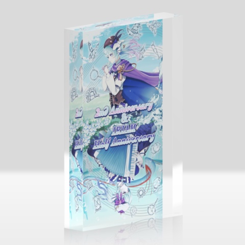 あおすずあさぎAnniversaryアクリルブロック(オカリナ&アコーディオン )