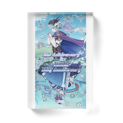 あおすずあさぎAnniversaryアクリルブロック(オカリナ&アコーディオン )