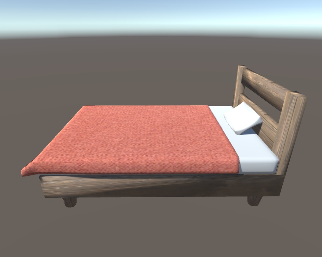 【3Dモデル】シングルベッド