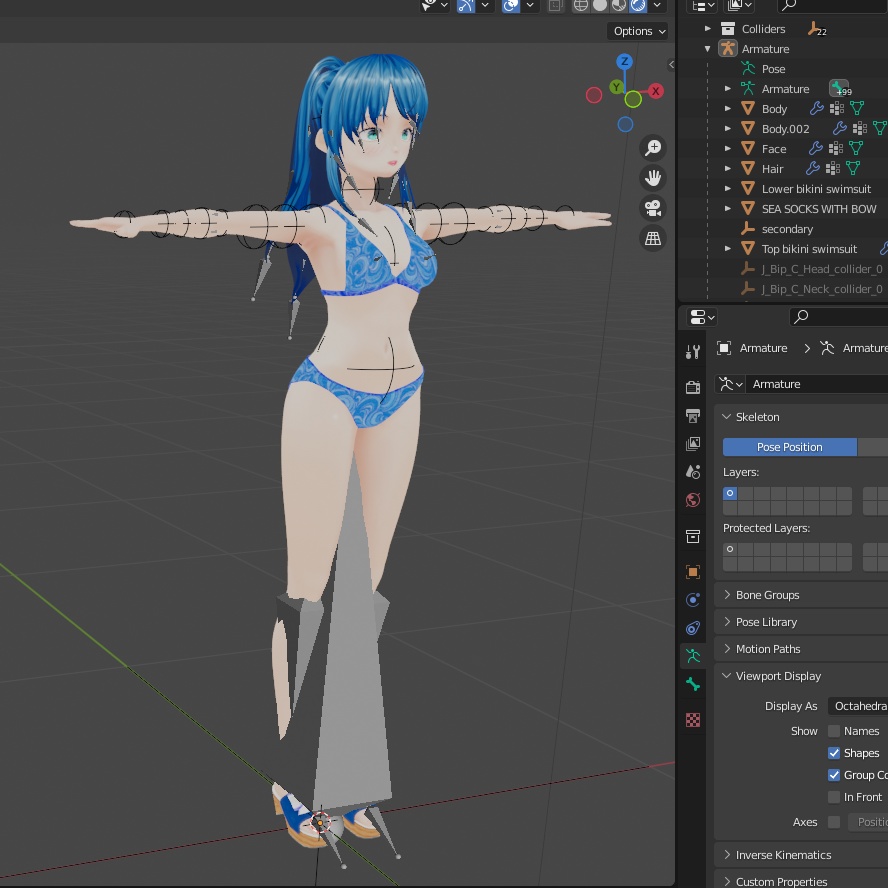 FULL AVATAR - Harumi + Bikini + beach shoes