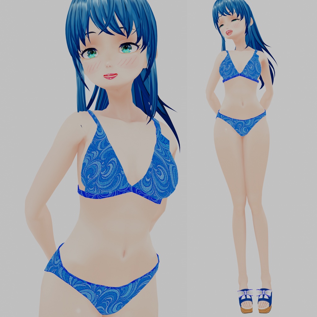 FULL AVATAR - Harumi + Bikini + beach shoes
