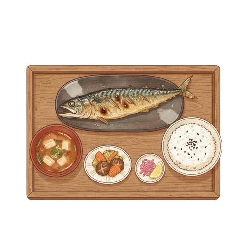 手描き風で温かみのある日本の「食」クリップアート20点セット(PNG背景透過)