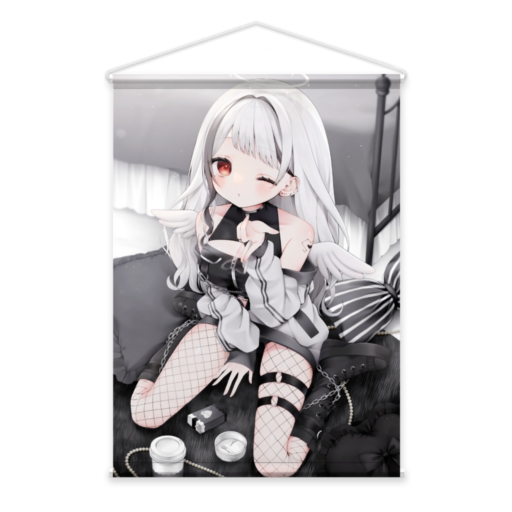 【 2周年記念グッズ 】タペストリー【 黒咲みふゆ 】