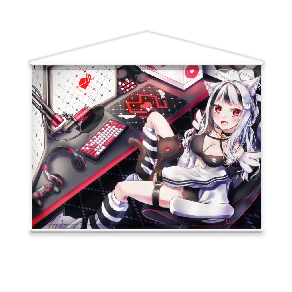 【 3周年記念グッズ 】タペストリー【 黒咲みふゆ 】