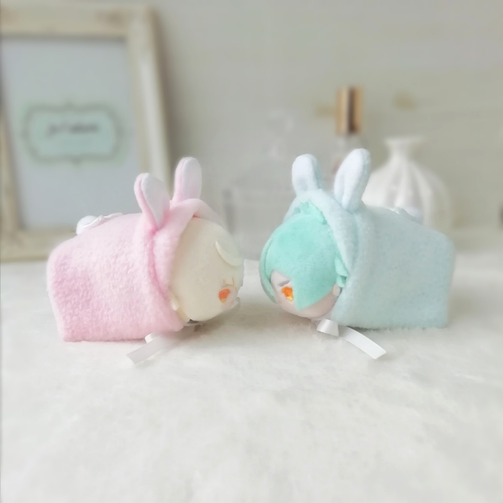 もちマス用 もちくるみ シンプルうさぎ ピンク・ブルー