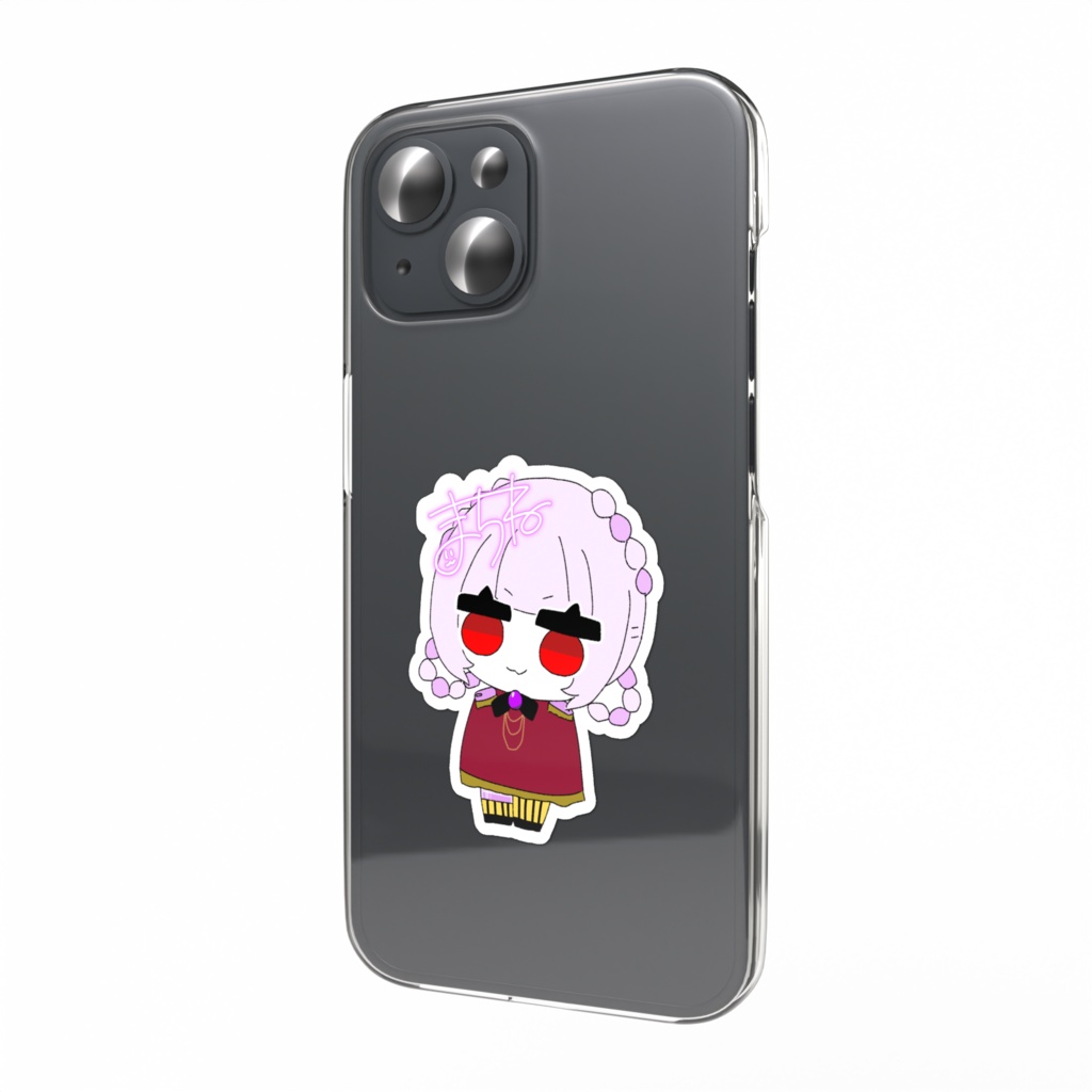 離席ちゃんスマホステッカーピンクサイン