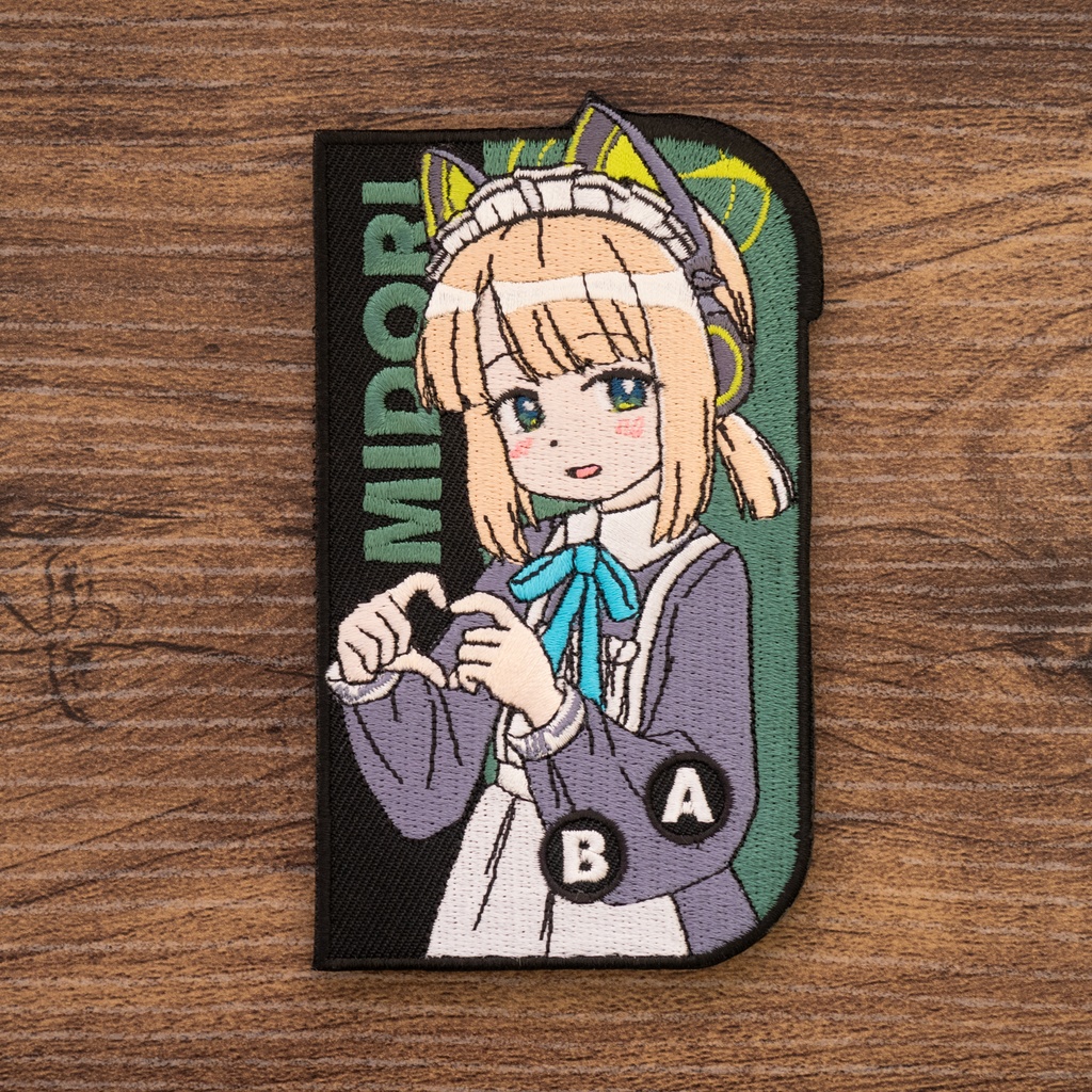 ブルーアーカイブ　才羽ミドリ　ベルクロ付きパッチ