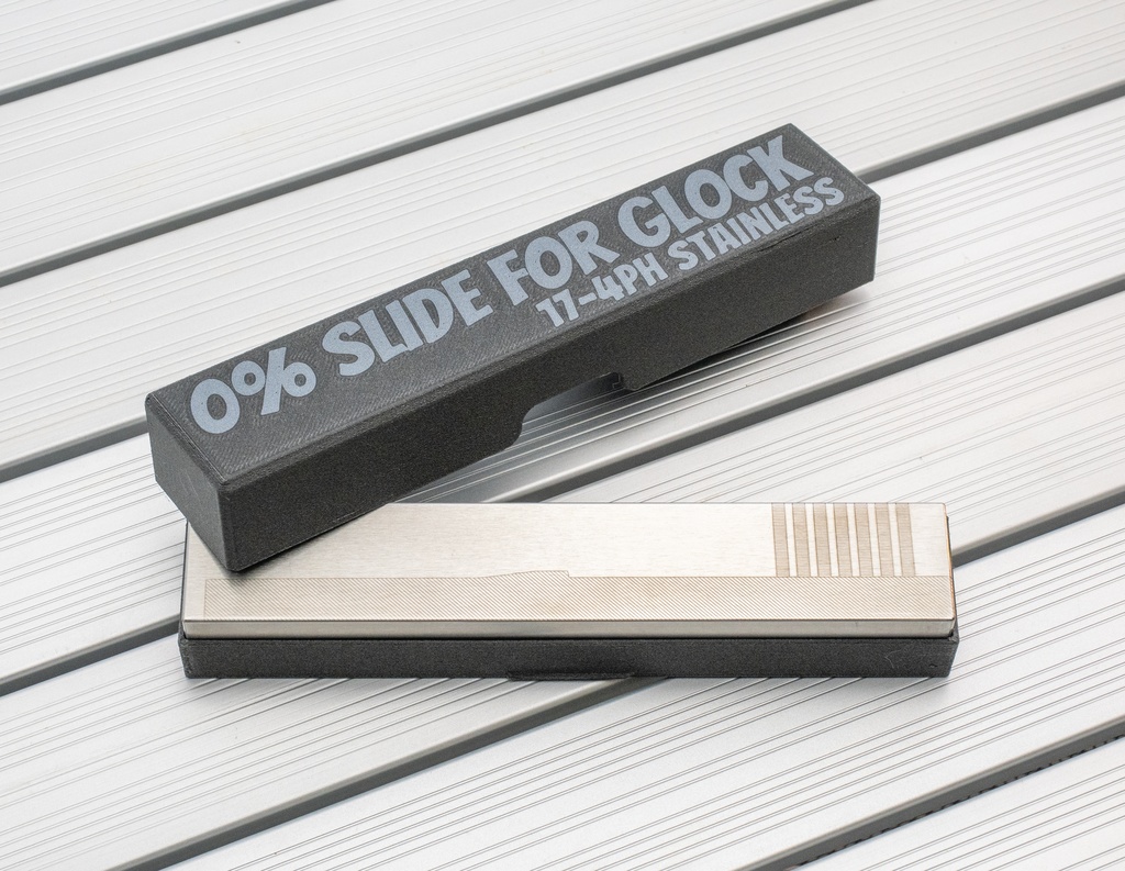 グロック用「0%スライド」実銃からエアガンまで対応17-4PHステンレス製