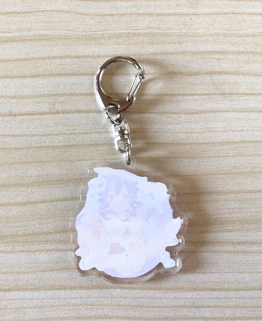 ミニマーメイドのアクリルキーホルダー(紫)