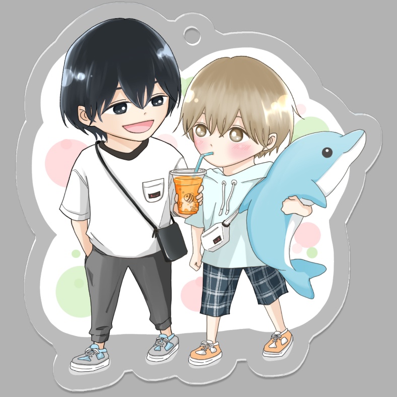 陽×雪斗アクキー【特典漫画4ページ付き】