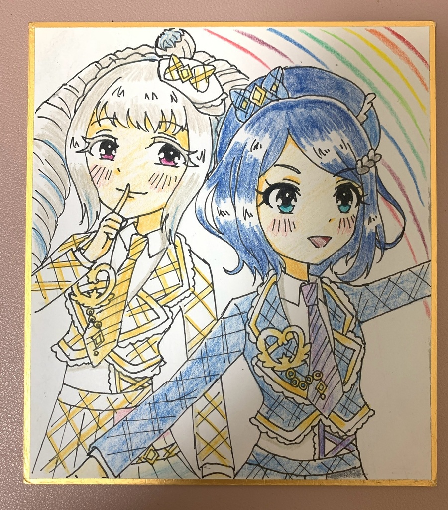 りんね＆ジュネ　色紙