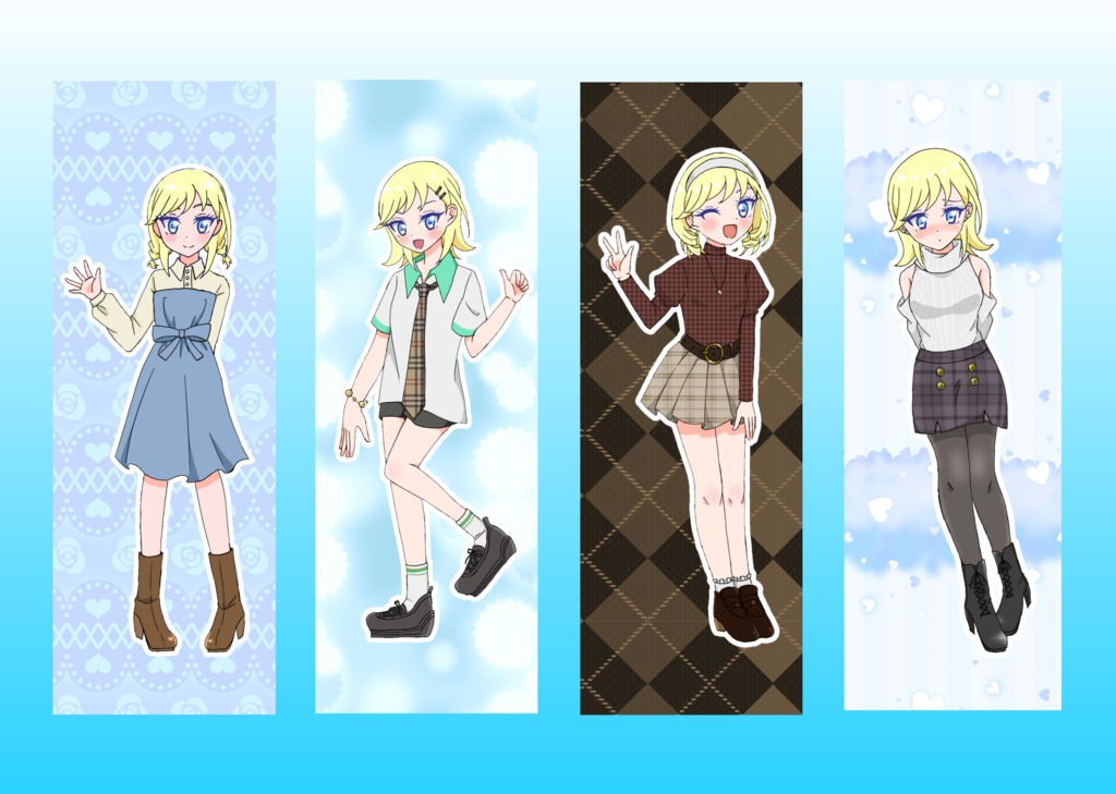 みつきデート服クリアしおりセット