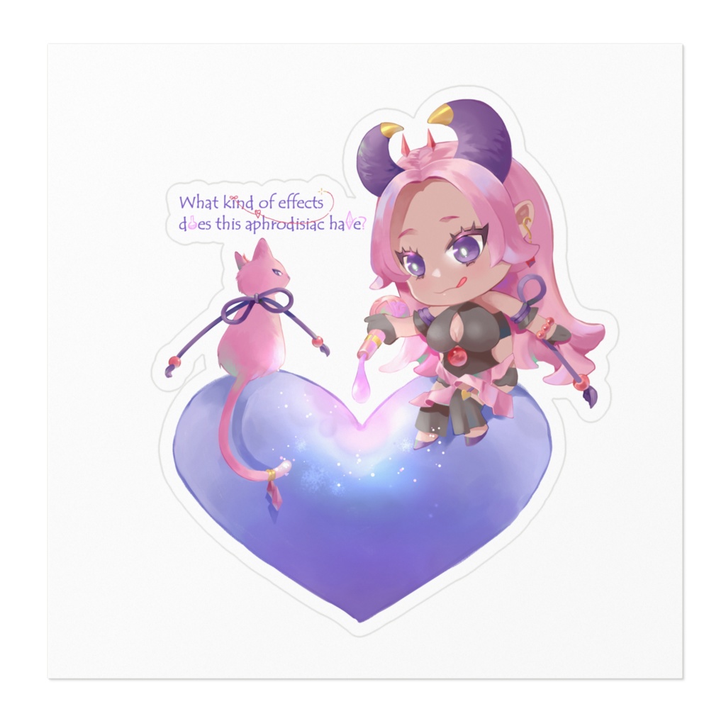 ピンクローズステッカー