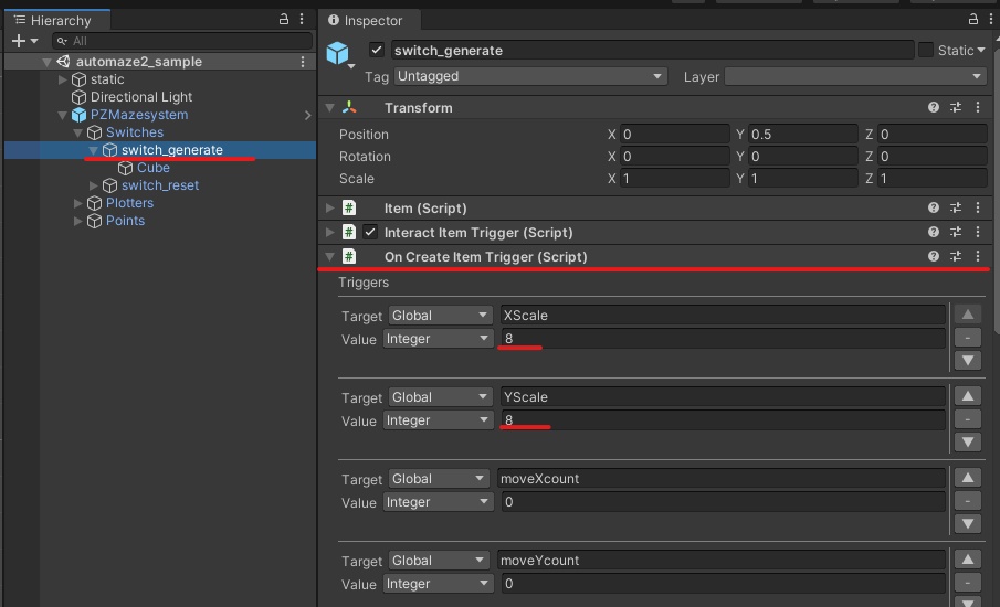 clusterワールド用「CCK迷路生成ギミック」