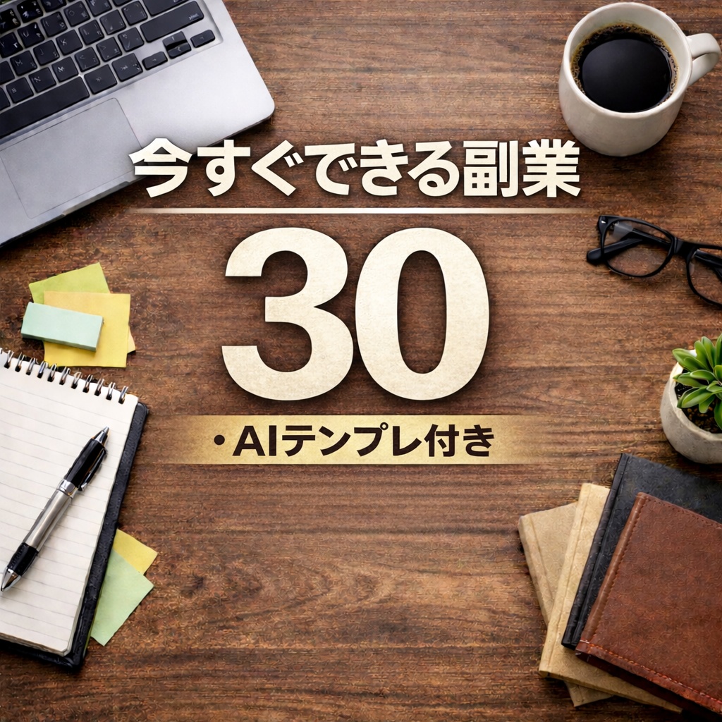 在宅副業30選｜AI活用ガイド付き【初心者向け】