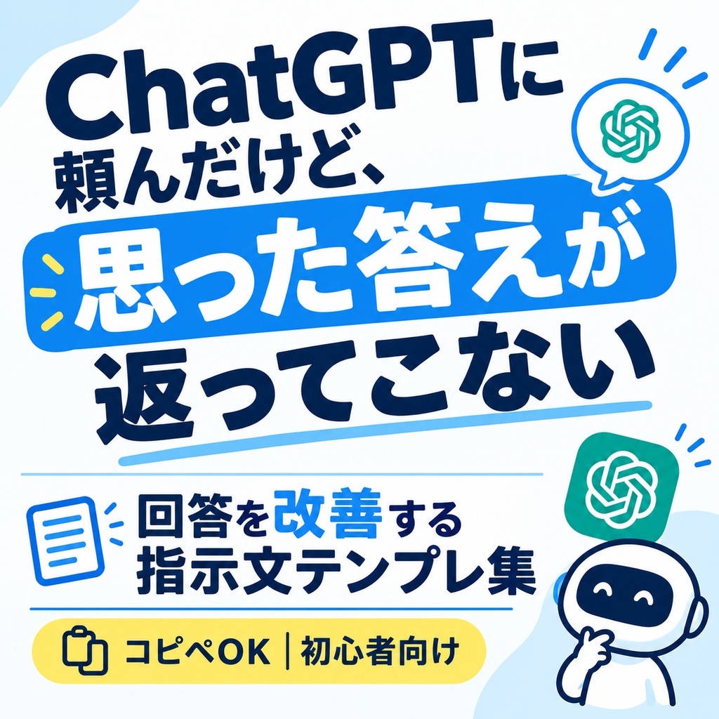 ChatGPTに頼んだけど、思った答えが返ってこない